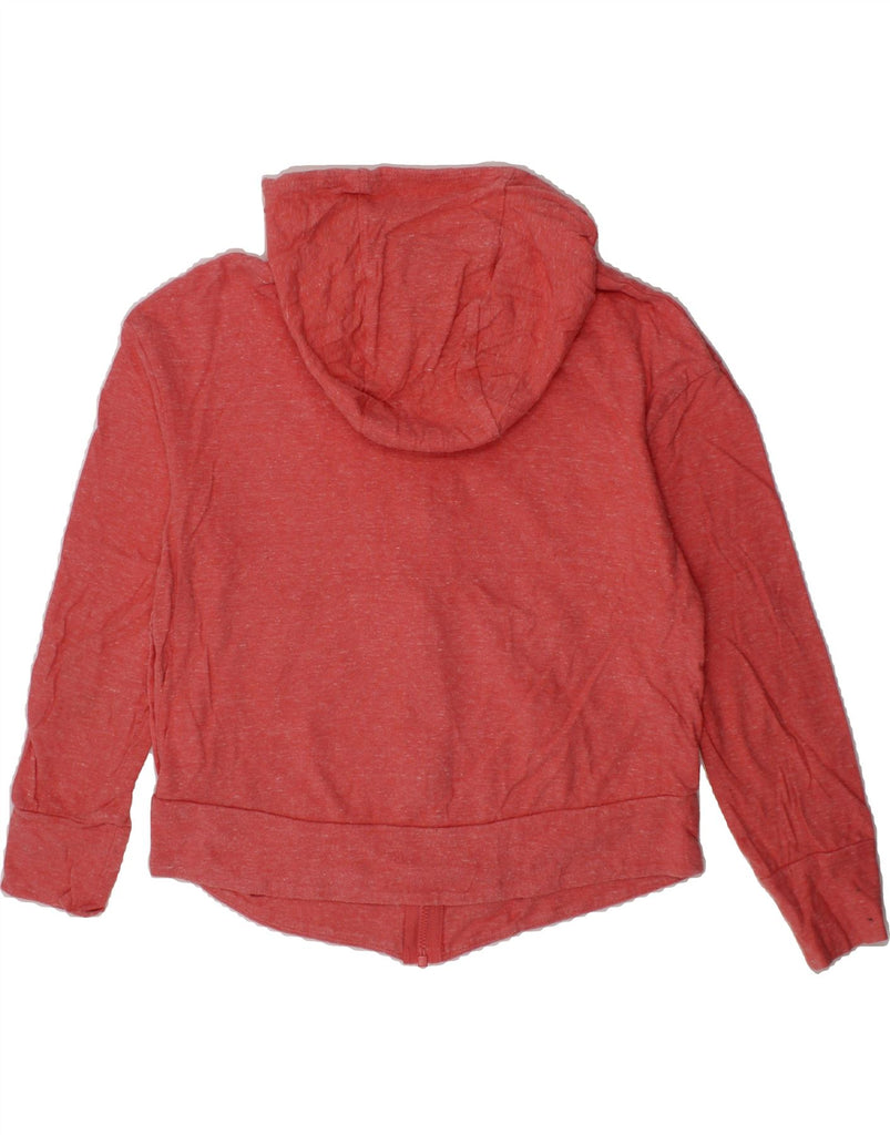 NIKE Girls Zip Hoodie Sweater 8-9 Years Small Red Cotton Vintage Nike and Second-Hand Nike from Messina Hembry 