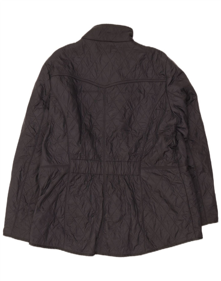 Barbour Womens Quilted Jacket UK 14 Large Black