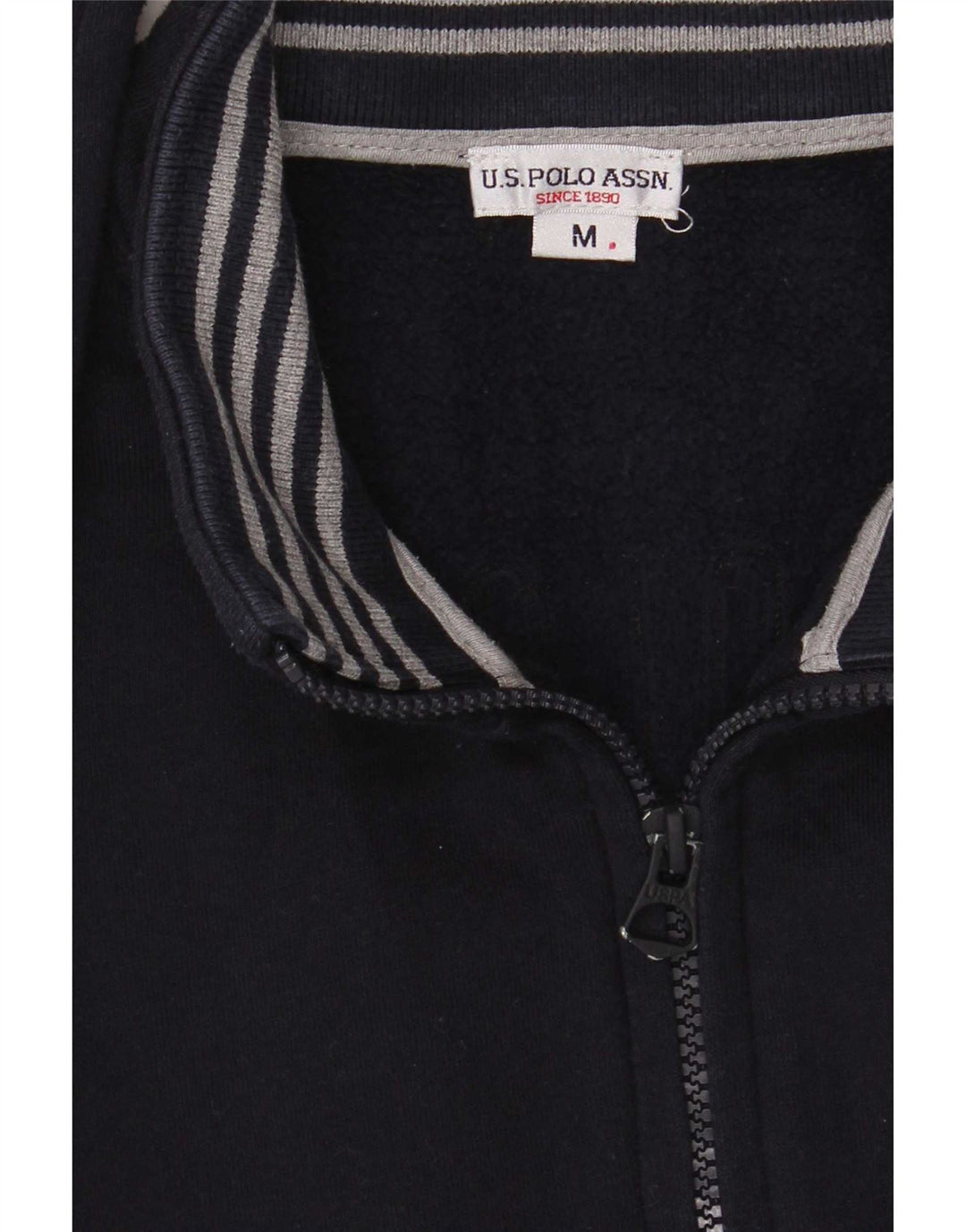U.S. Polo Assn. Mens Graphic Tracksuit Top Jacket Medium Navy Blue