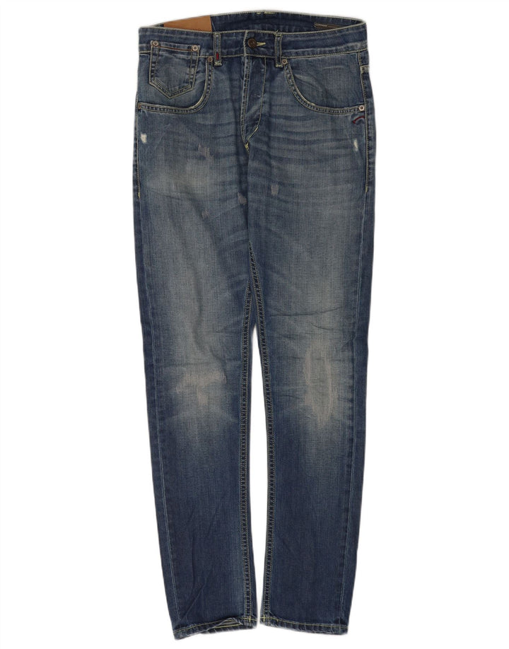 Dondup Womens Conway Tapered Jeans W30 L30 Blue Cotton