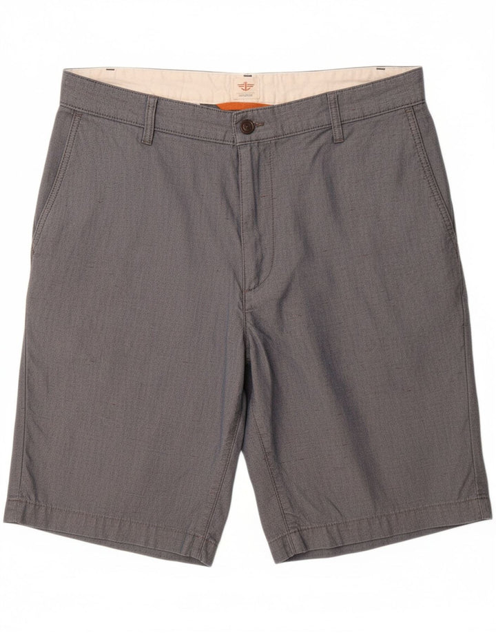 DOCKERS Mens Chino Shorts W36 Large Blue Cotton
