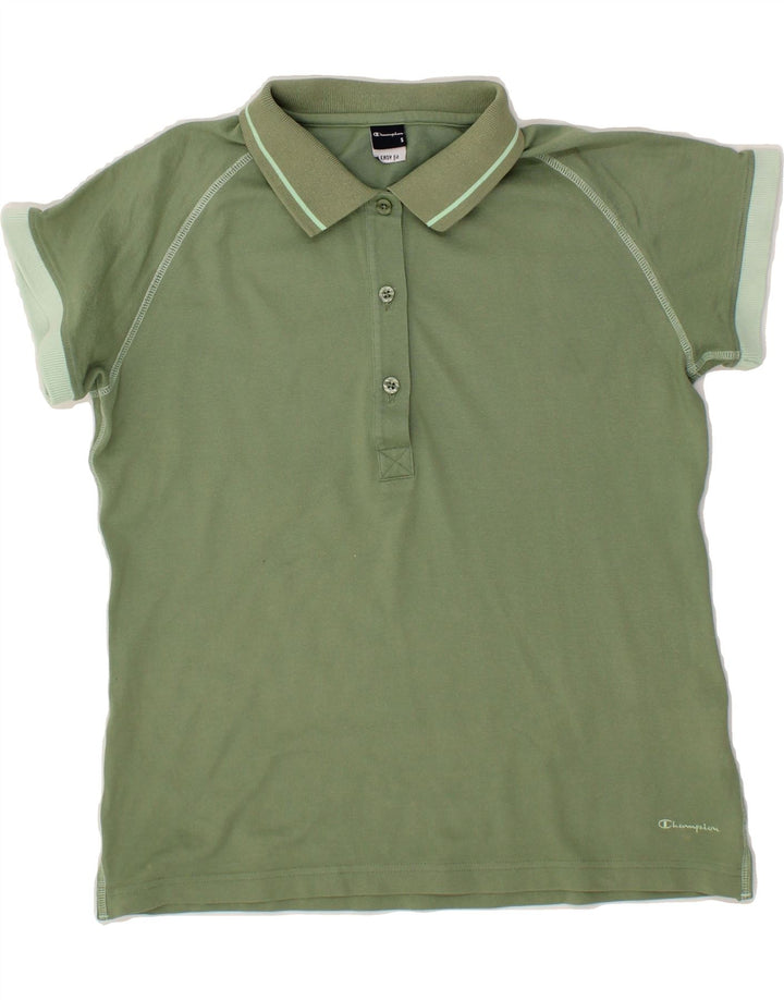 CHAMPION Mens Polo Shirt Small Green Cotton Vintage Champion and Second-Hand Champion from Messina Hembry 