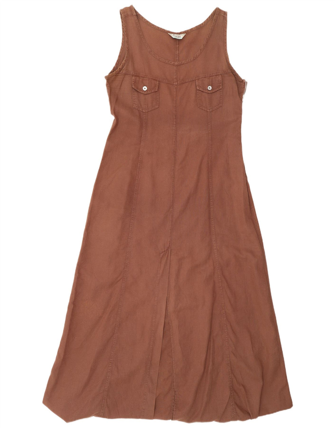 Squaw Womens Sleeveless Maxi Dress UK 14 Large Brown