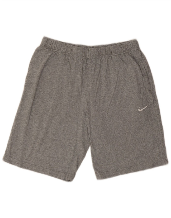 NIKE Mens Sport Shorts Large  Grey Cotton