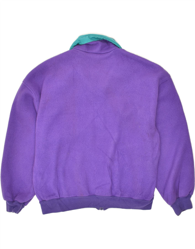 VINTAGE Mens Fleece Jacket UK 38 Medium Purple Polyester | Vintage Vintage | Thrift | Second-Hand Vintage | Used Clothing | Messina Hembry 