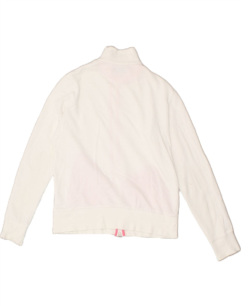 SERGIO TACCHINI Womens Graphic Tracksuit Top Jacket UK 18 XL White Cotton | Vintage Sergio Tacchini | Thrift | Second-Hand Sergio Tacchini | Used Clothing | Messina Hembry 