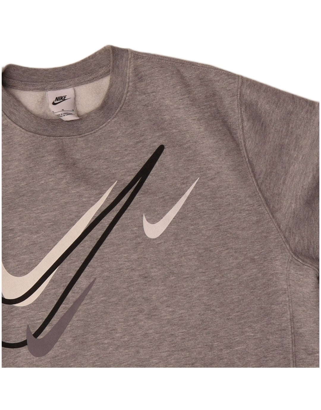 Nike Mens Graphic Sweatshirt Jumper Medium Grey Cotton