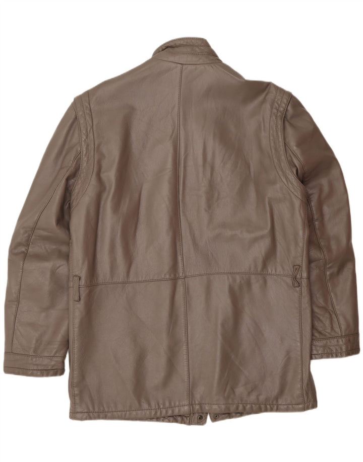 Vintage Mens Leather Jacket UK 40 Large Brown