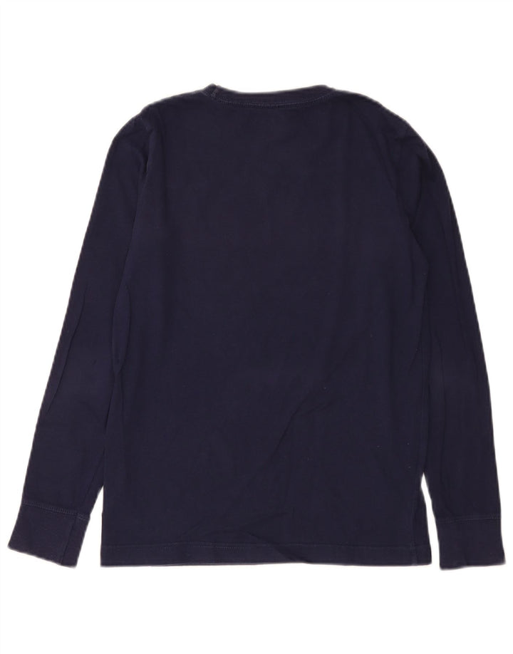 Levi's Boys Graphic Top Long Sleeve 11-12 Years Navy Blue Cotton