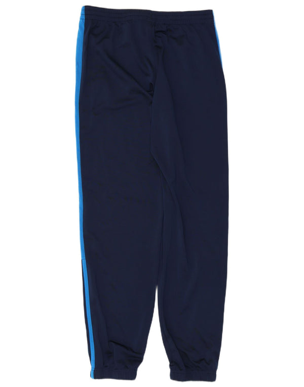 Adidas Boys Tracksuit Trousers Joggers 15-16 Years Navy Blue Colourblock