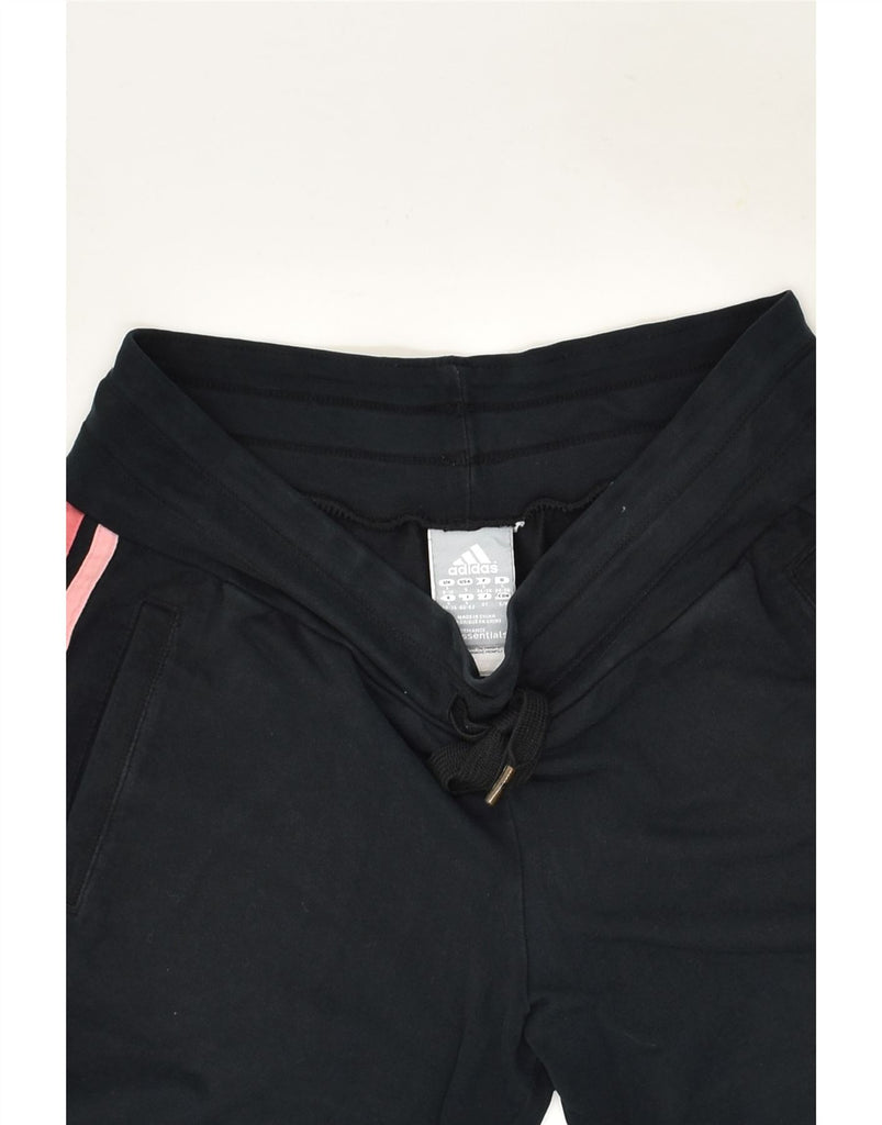 ADIDAS Womens Bermuda Sport Shorts UK  8/10 Small Black Cotton | Vintage Adidas | Thrift | Second-Hand Adidas | Used Clothing | Messina Hembry 