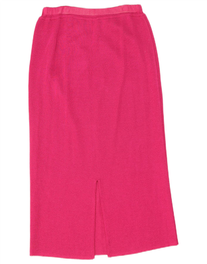 FRANCESCA Womens Midi Skirt Medium W28 Pink Viscose