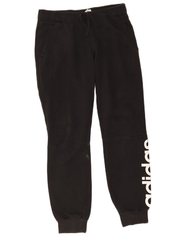 Adidas Womens Graphic Tracksuit Trousers Joggers UK 8/10 Small Black Sports
