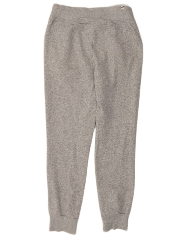 Puma Womens Tracksuit Trousers Joggers UK 10 Small Grey Cotton