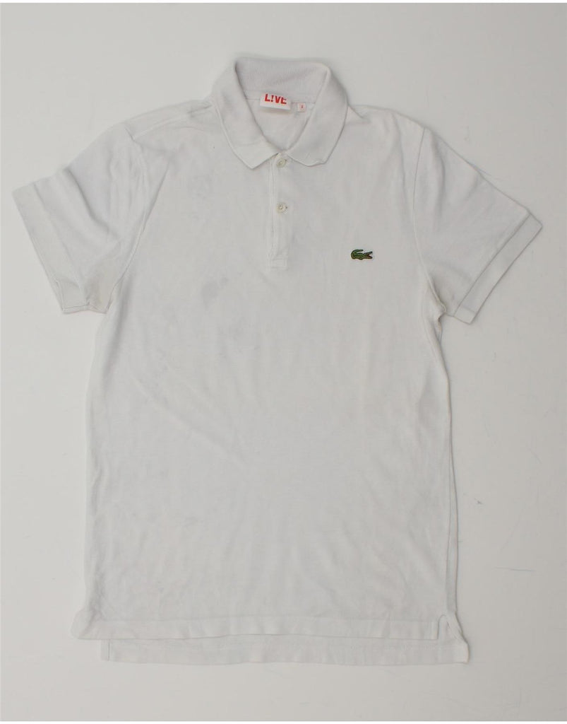 LACOSTE Mens Polo Shirt Size 2 XS White Cotton Vintage Lacoste and Second-Hand Lacoste from Messina Hembry 