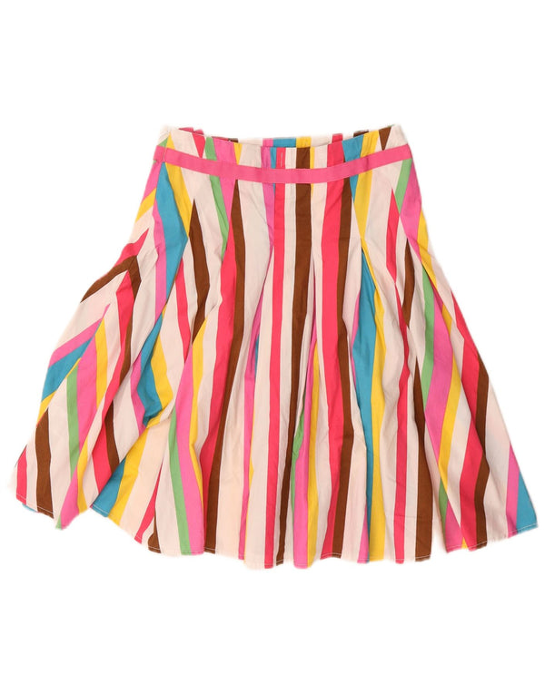 Boden Girls Graphic A-Line Skirt 11-12 Years W26 Multicoloured Striped