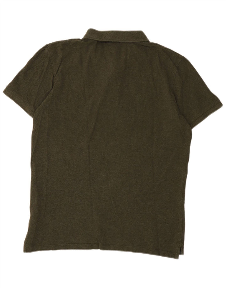 Scotch & Soda Mens Polo Shirt Medium Khaki Cotton