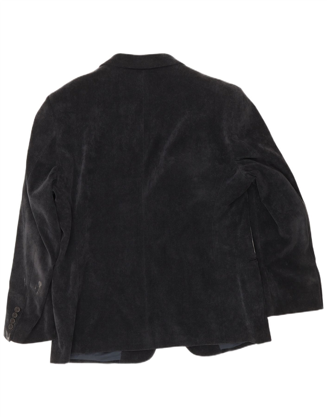 Armani Collezioni Mens 2 Button Corduroy Blazer Jacket IT 58 3XL Navy Blue