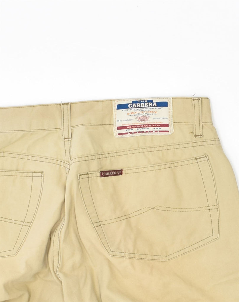 CARRERA Mens Workwear Straight Capri Trousers W32 L24 Beige Cotton | Vintage Carrera | Thrift | Second-Hand Carrera | Used Clothing | Messina Hembry 