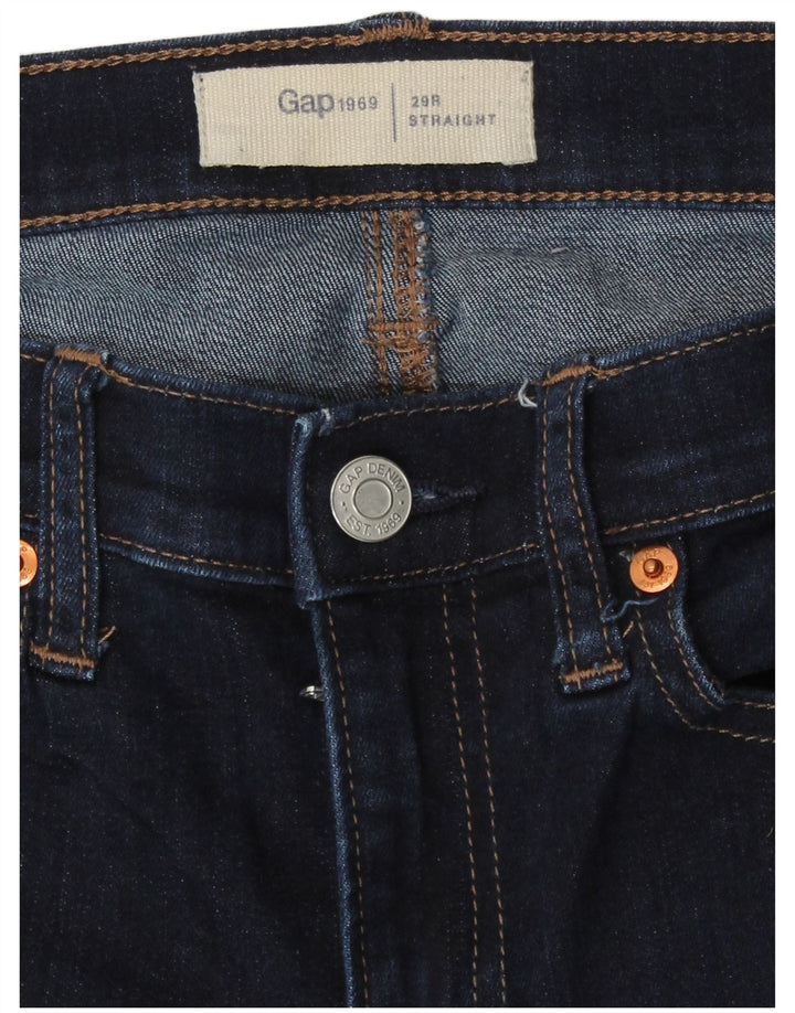 Gap Womens Straight Jeans W29 L29 Navy Blue