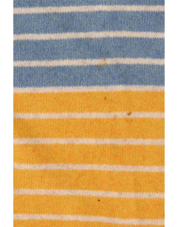 FAT FACE Womens Crew Neck Jumper Sweater UK 12 Medium Blue Striped