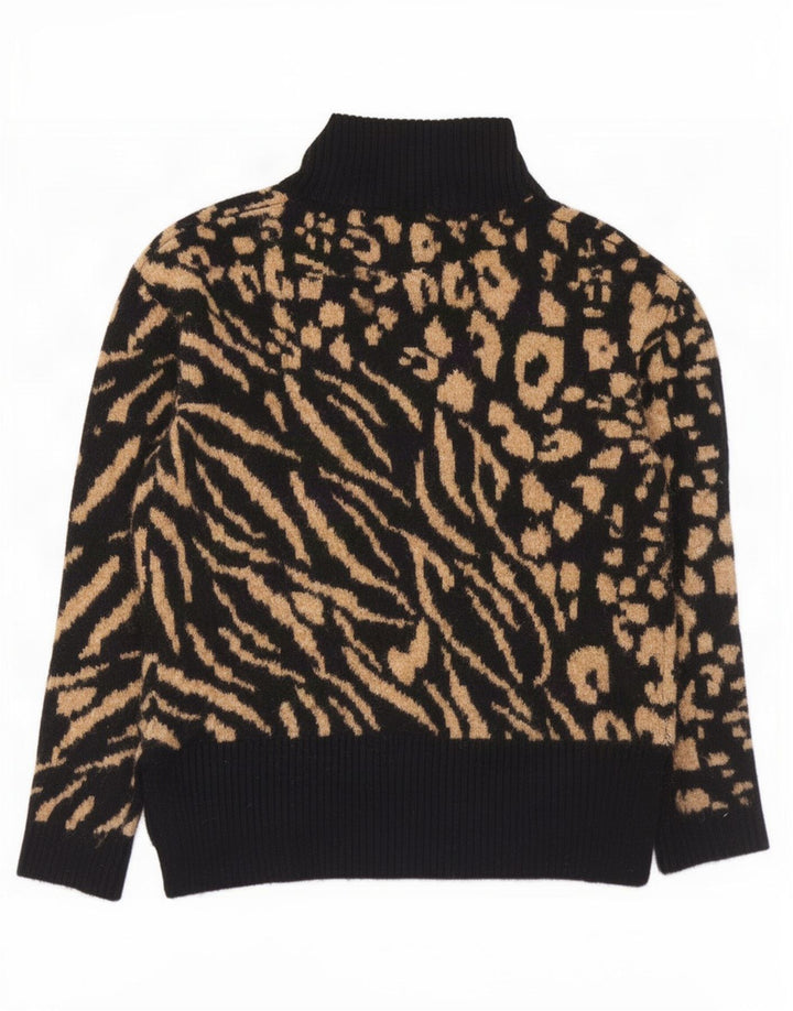 Marks & Spencer Womens Turtle Neck Jumper Sweater UK 10 Small Black