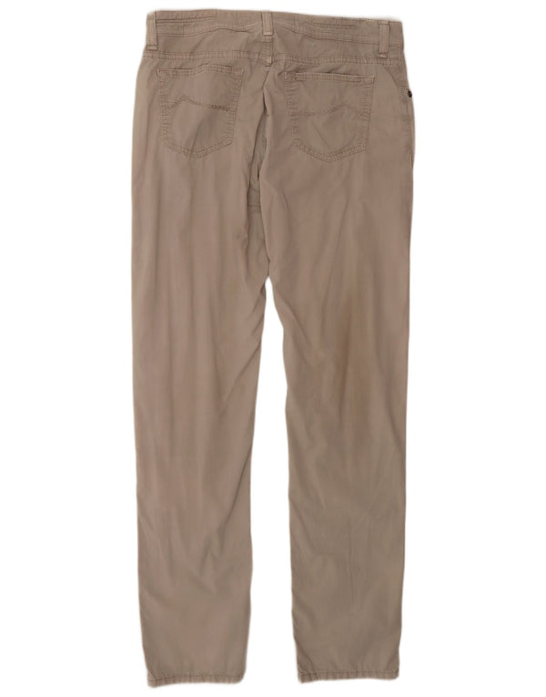 Jacob Cohen Mens Slim Casual Trousers W35 L35 Beige Cotton