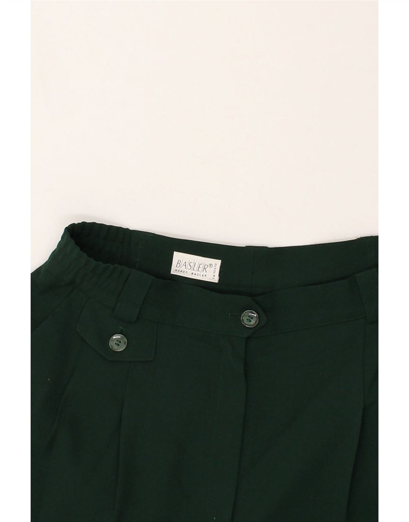 BASLER Womens Pegged Chino Shorts W28 Medium Green | Vintage Basler | Thrift | Second-Hand Basler | Used Clothing | Messina Hembry 