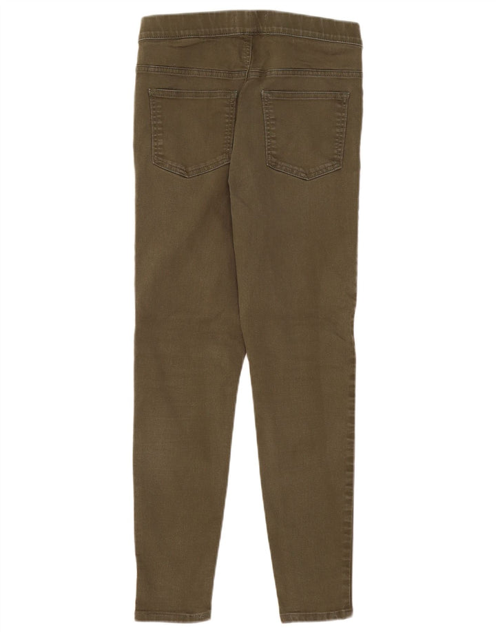 Marks & Spencer Womens Jegging Jeans UK 12 MediumW30 L26 Khaki Cotton