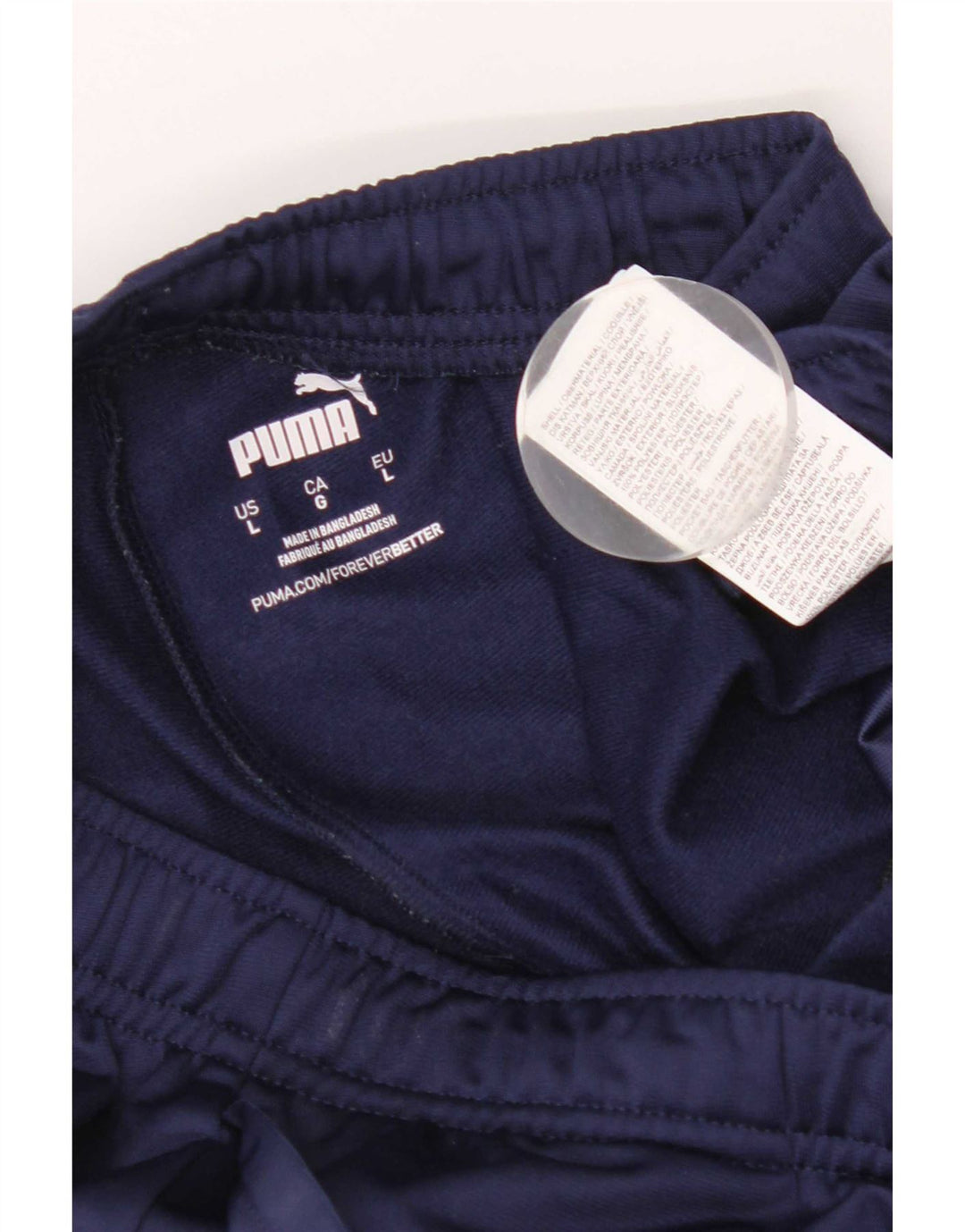 Puma Mens Tracksuit Trousers Large Navy Blue Polyester