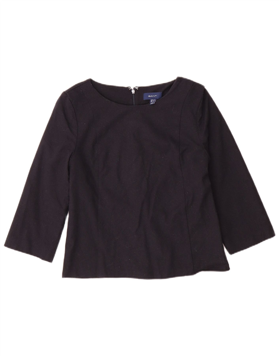GANT Womens 3/4 Sleeve Blouse Top UK 6 XS Navy Blue