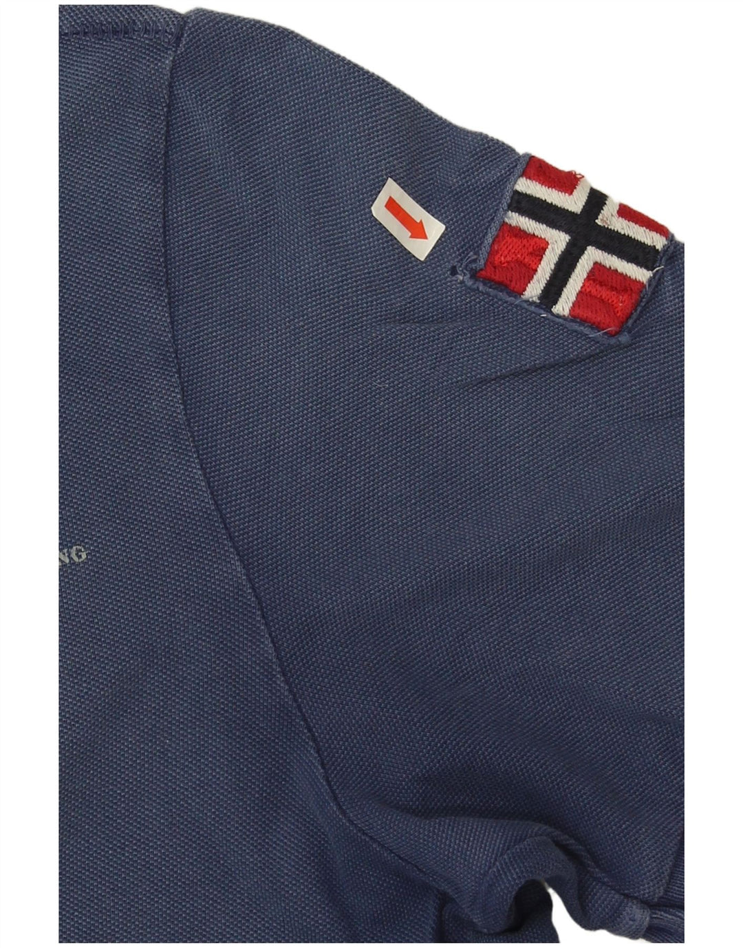 Napapijri Mens Polo Shirt Small Navy Blue Cotton