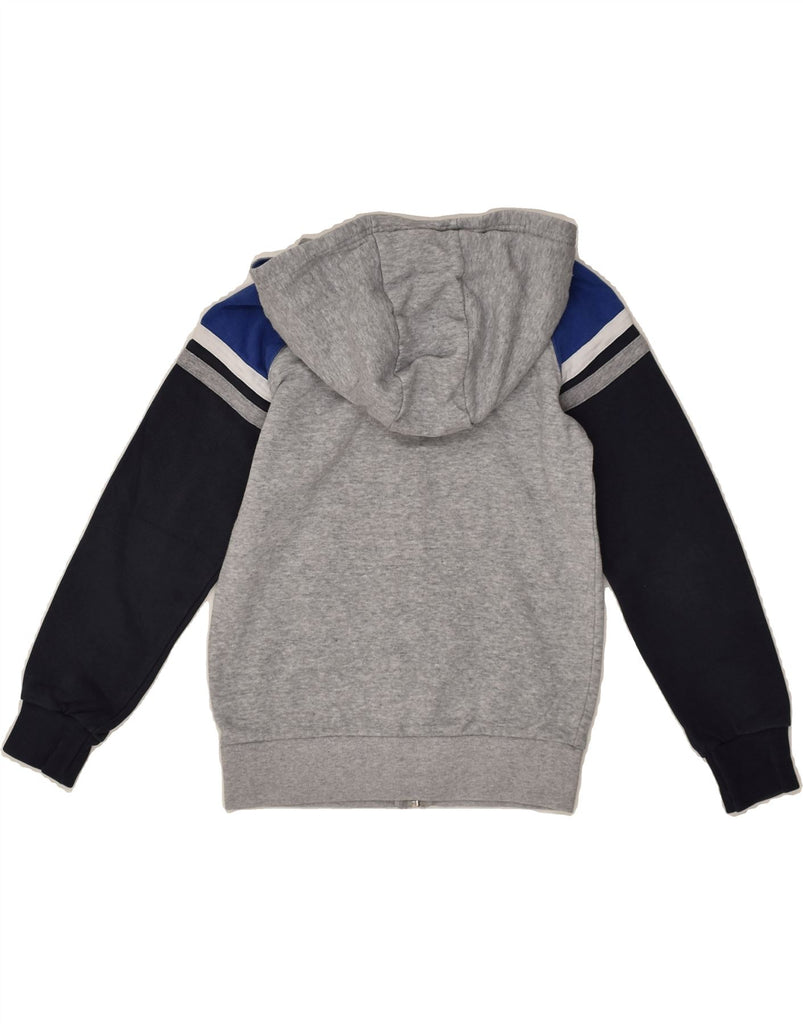 CHAMPION Boys Graphic Zip Hoodie Sweater 7-8 Years Small Grey Colourblock | Vintage Champion | Thrift | Second-Hand Champion | Used Clothing | Messina Hembry 