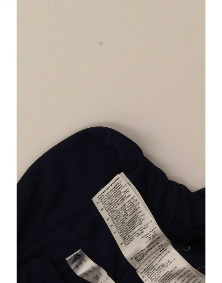 Adidas Mens Graphic Polo Shirt Small Navy Blue Polyester