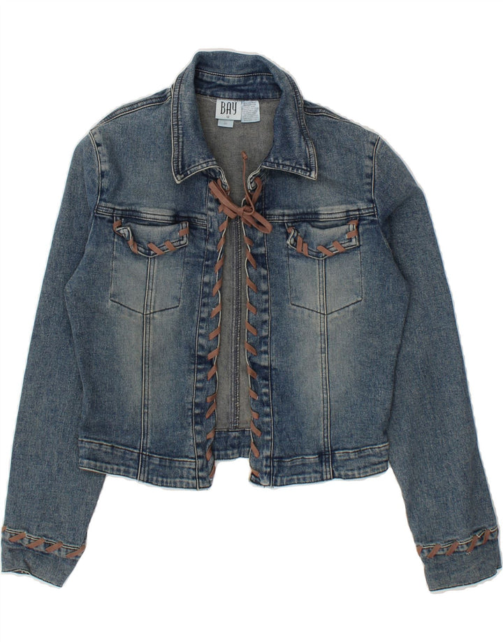 BAY Girls Denim Jacket 11-12 Years Blue Cotton Vintage Bay and Second-Hand Bay from Messina Hembry 