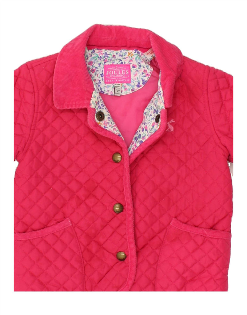 JOULES Baby Girls Quilted Jacket 18-24 Months Red Polyester | Vintage Joules | Thrift | Second-Hand Joules | Used Clothing | Messina Hembry 