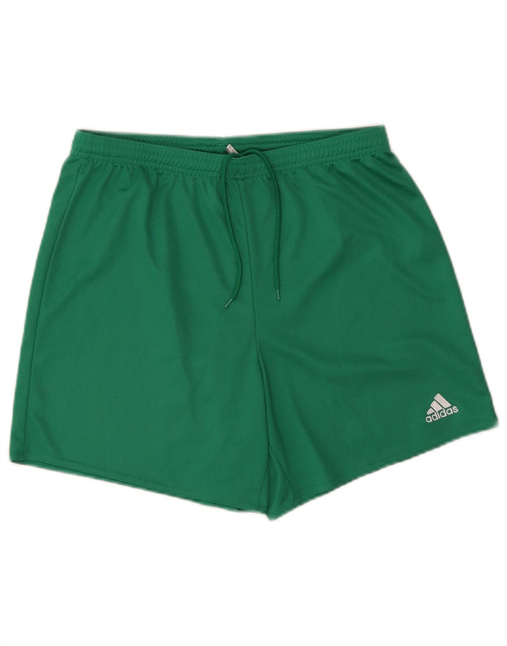 Adidas Womens Climalite Sport Shorts UK 12/14 Medium  Green Polyester