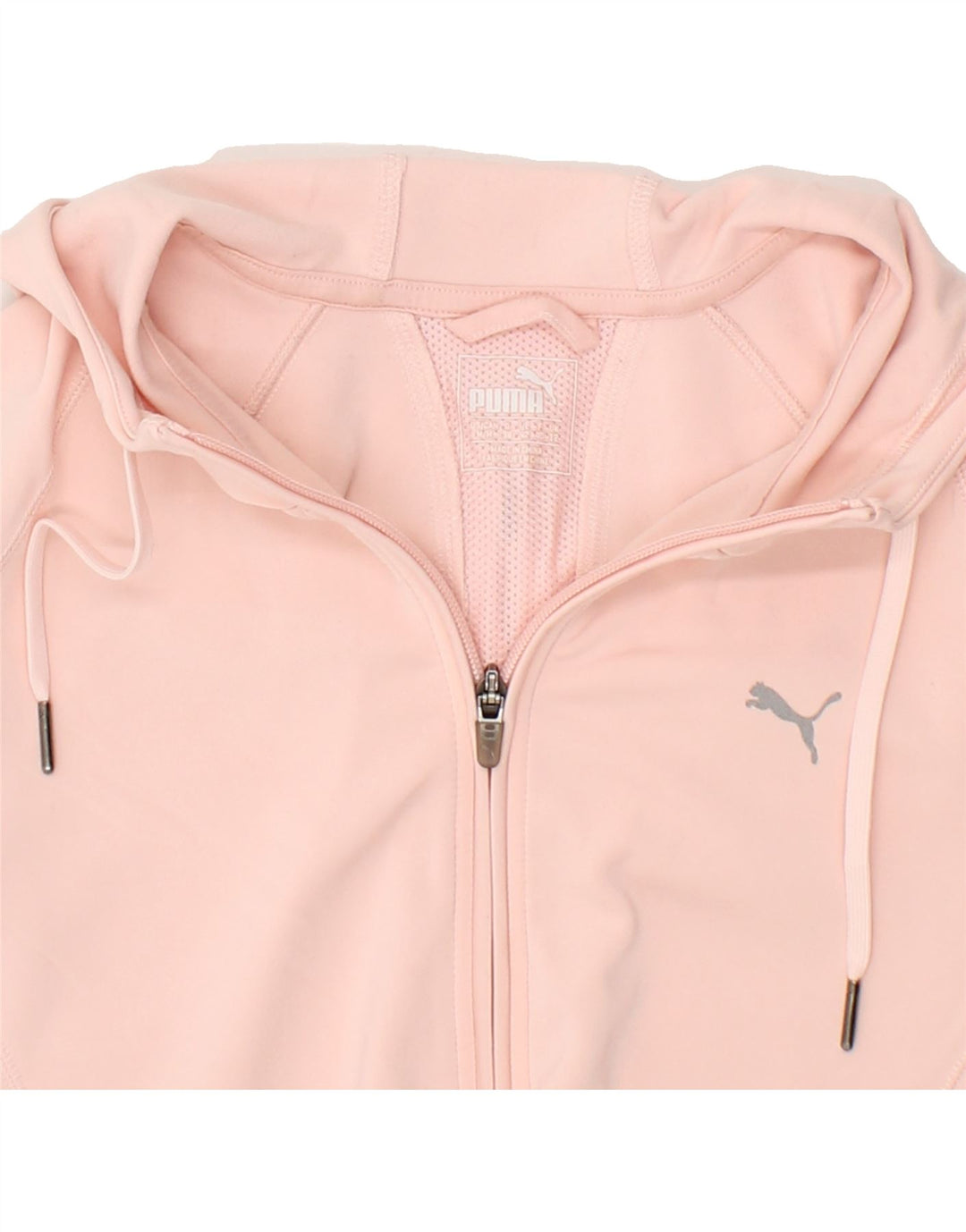 PUMA Womens Zip Hoodie Sweater UK 12 Medium  Pink Polyester Vintage Puma and Second-Hand Puma from Messina Hembry 