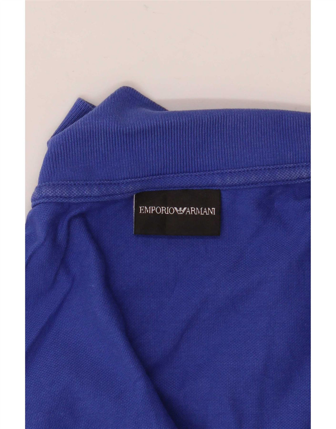 Emporio Armani Mens Polo Shirt Medium Blue