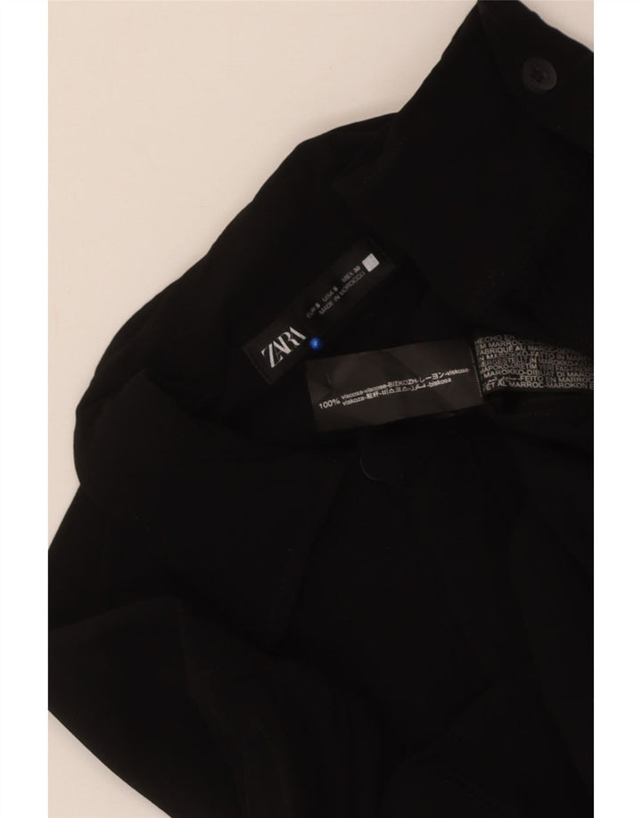 Zara Mens Shirt Small Black Viscose