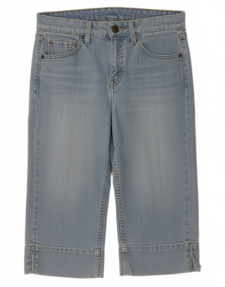 Levi's Womens Bermuda Denim Shorts US 9 Medium W32  Blue Ramie