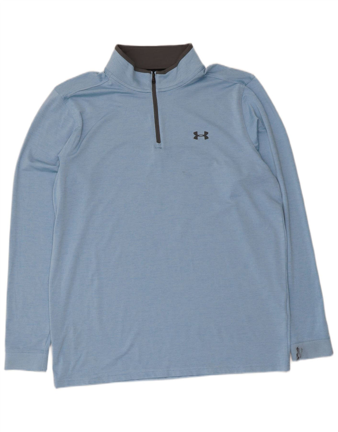 Under Armour Mens Heat Gear Pullover Tracksuit Top Large Blue Flecked