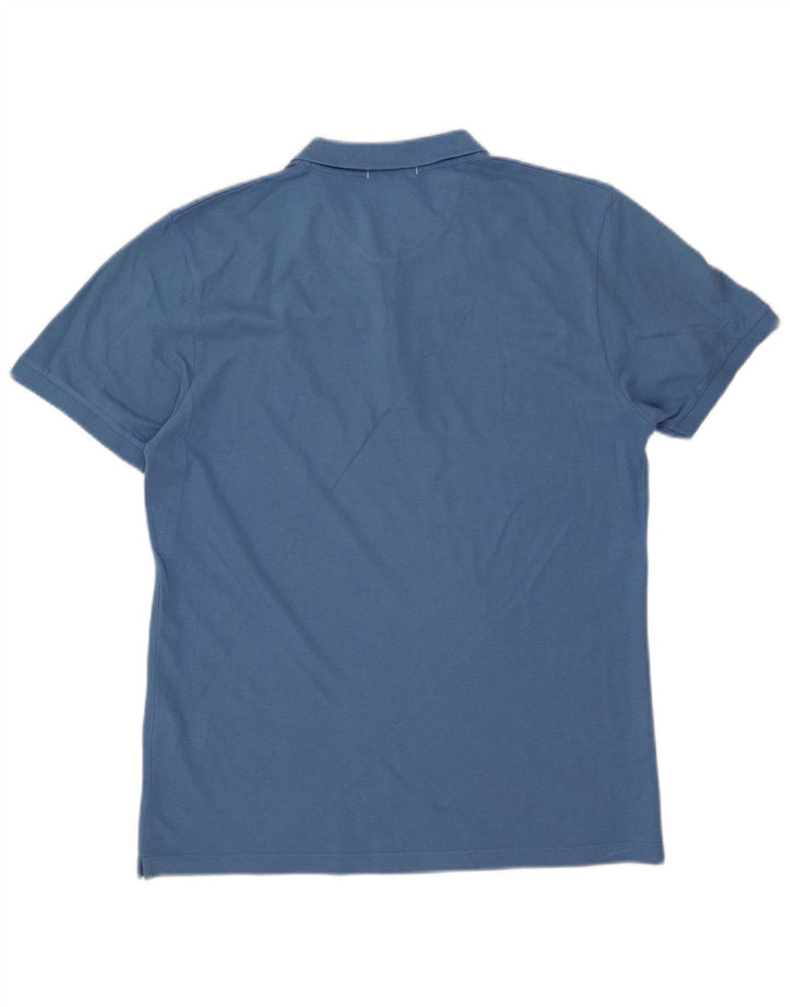 Dkny Mens Polo Shirt Large Blue