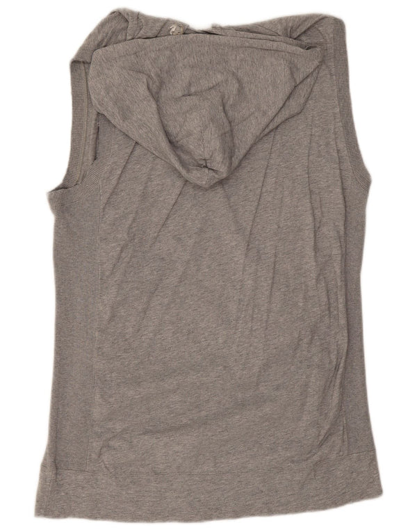 Champion Mens Graphic Sleeveless Hoodie Jumper XL Grey Flecked Cotton