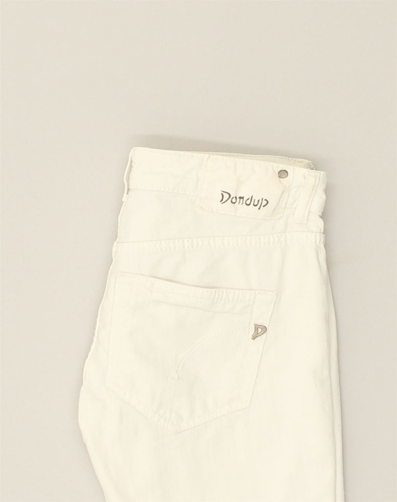 DONDUP Womens Skinny Jeans W25 L33 White Cotton | Vintage Dondup | Thrift | Second-Hand Dondup | Used Clothing | Messina Hembry 