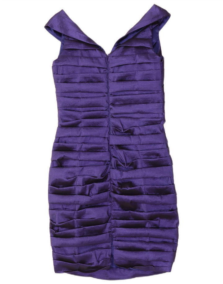 ALEXON Womens Sleeveless Bodycon Dress UK 14 Medium Purple Polyester