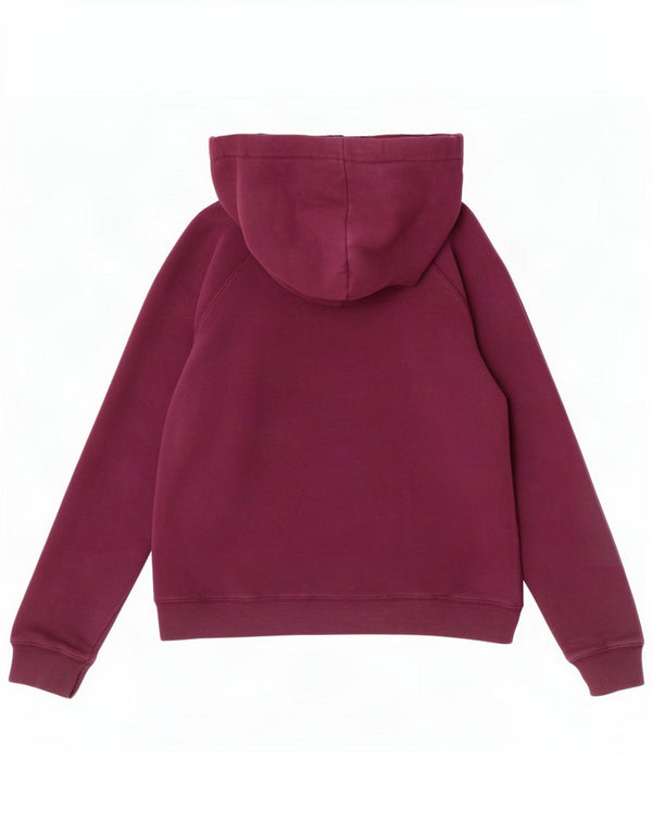 Jack Wills Womens Graphic Hoodie Jumper UK 8 Small Purple Cotton