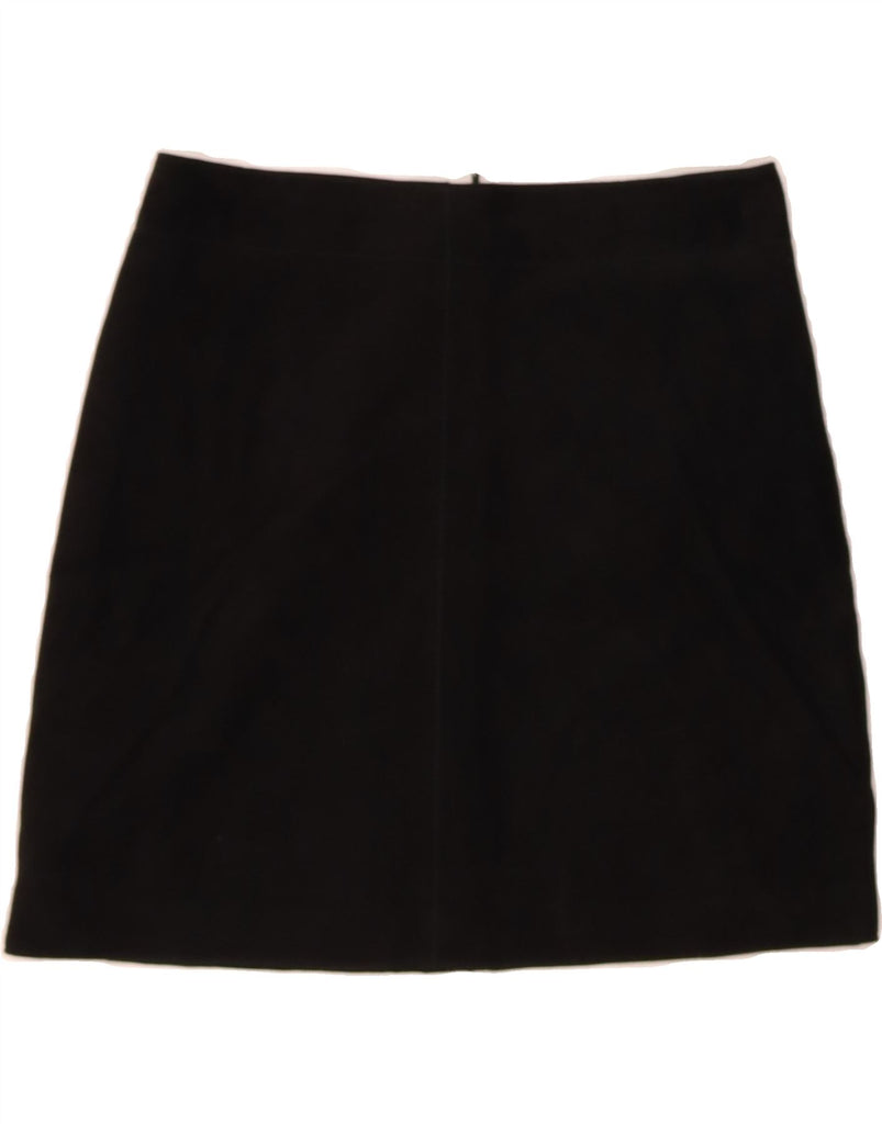 VINTAGE Womens Suede Skirt XS W26  Black Leather Vintage Vintage and Second-Hand Vintage from Messina Hembry 