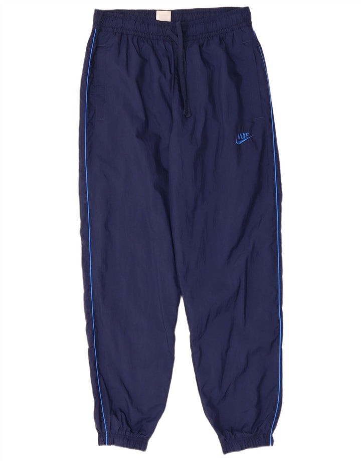 Nike Mens Tracksuit Trousers Joggers Medium Navy Blue Polyester