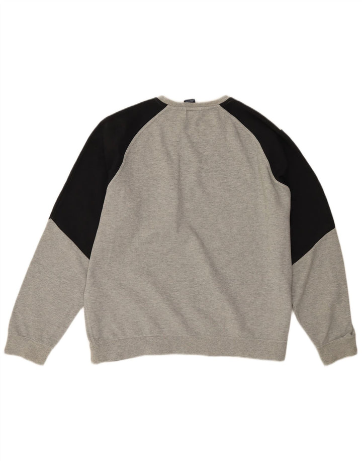 NIKE Mens Sweatshirt Jumper XL Grey Colourblock Cotton